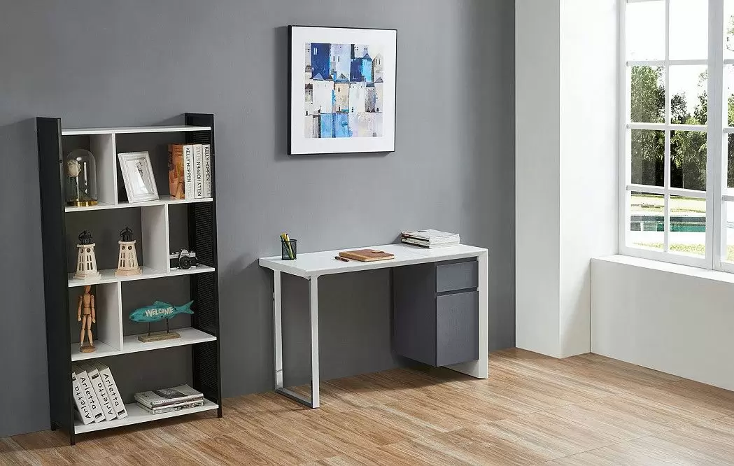 Стол письменный Kepler, белый/серый - фото 10