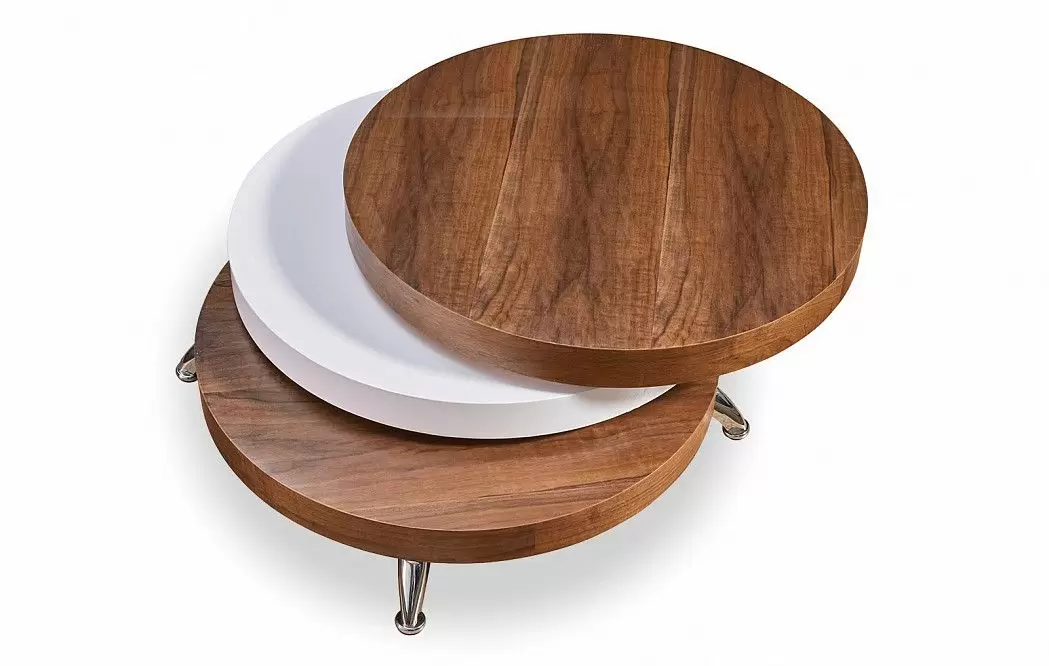 Стол журнальный Balance, орех/белый - фото 5