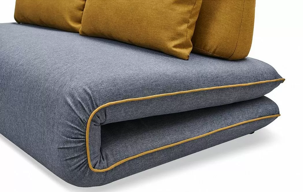 Диван-кровать Justin-2, темно-серый/желтый - фото 10