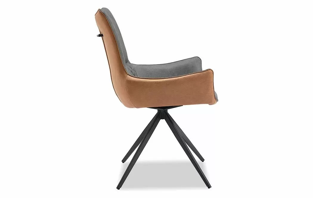 Кресло Jess, графит/коричневый цвет - фото 11