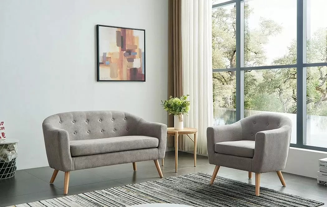 Комплект мягкой мебели Florence, серо-бежевый