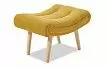 Кресло и оттоманка Dolce Vita, желтый шафран/натуральный