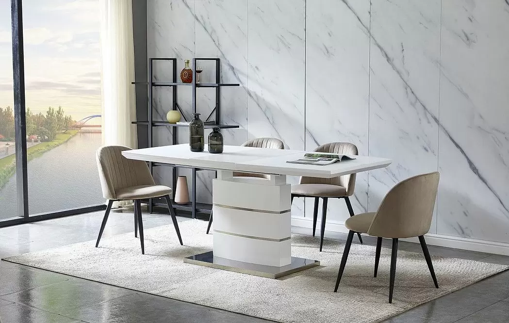 Стол раскладной Verona Glass (140), белый матовый - фото 5