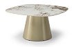 Стол журнальный Antonia (90), шампань/керамика