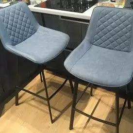 Стул барный Tracy (75), синий/черный