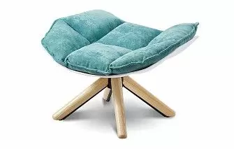 Оттоманка в стиле Husk, бирюзовый