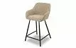Стул полубарный Edwin, бежевый/черный