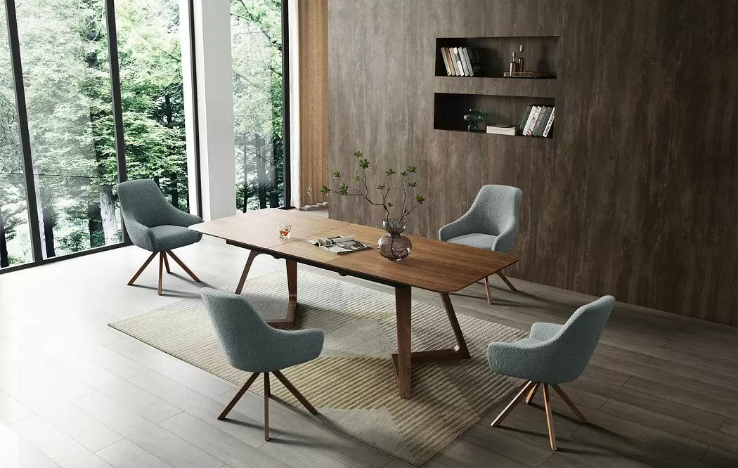 Стол раскладной Sabrina 160-200, орех - фото 22