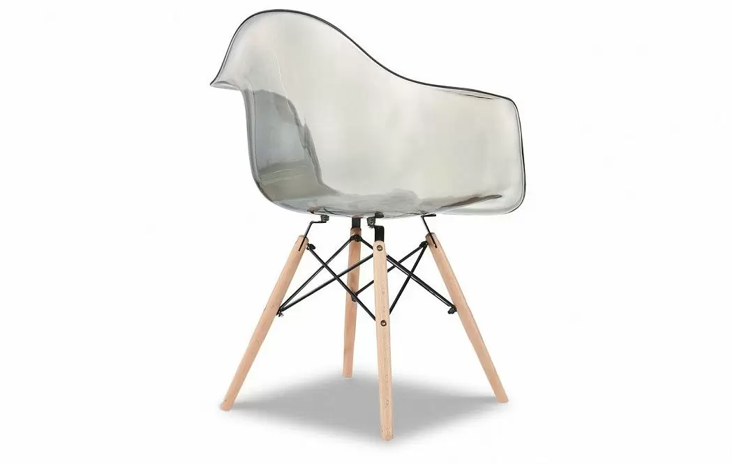 Стул Aura (в стиле Eames), серый прозрачный