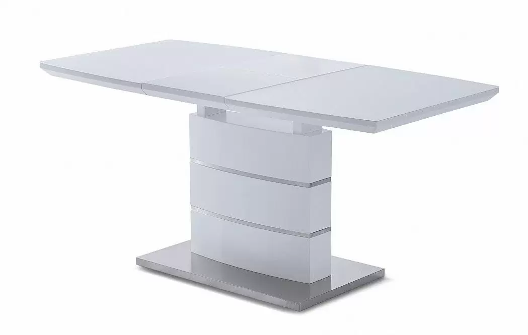 Стол раскладной Verona Glass (120), белый матовый