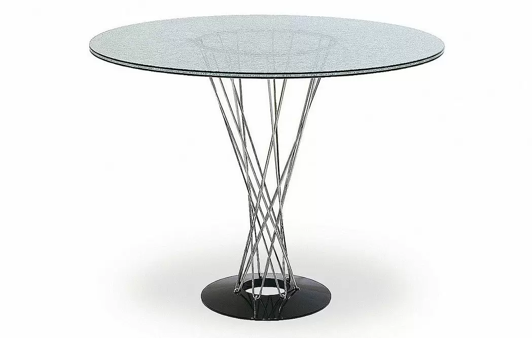 Стол Cyclone Ice (70), стекло/черный