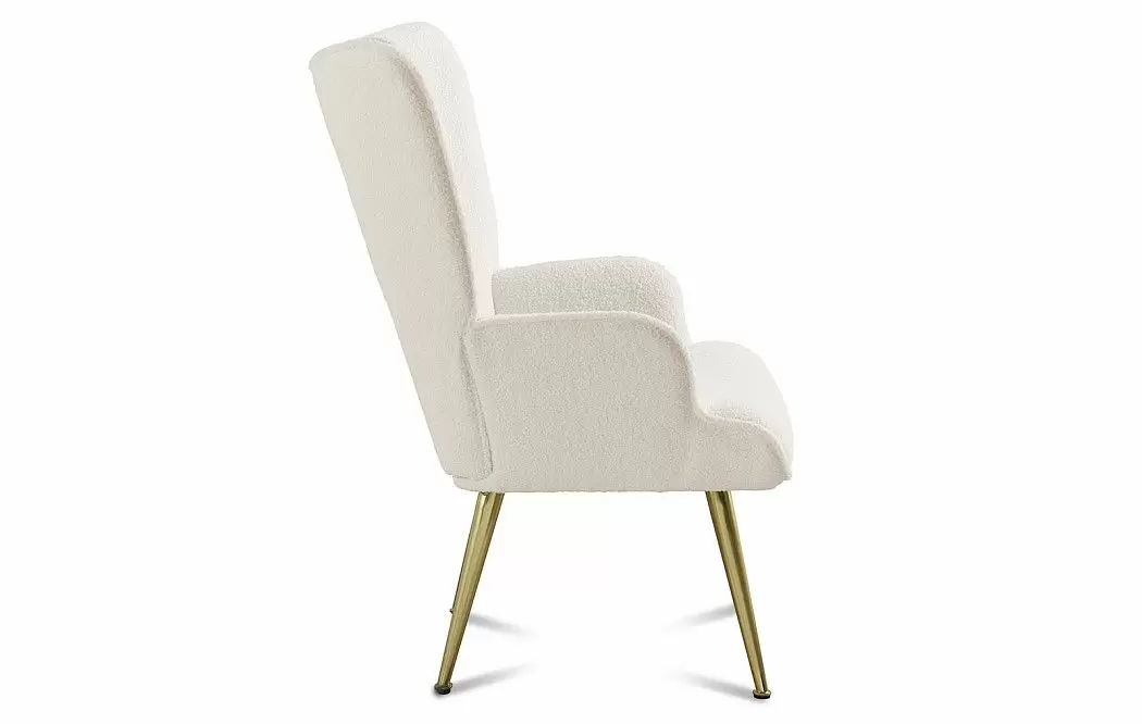 Кресло Hygge, слоновая кость/золото - фото 4