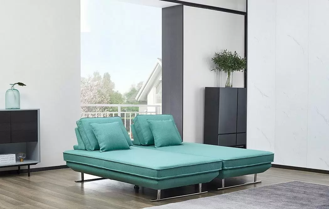 Диван-трансформер Bergamo угловой, мятно-бирюзовый - фото 2