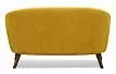 Комплект мягкой мебели Florence, желтый шафран/орех
