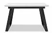 Стол раскладной Dakota 120-160, белый/черный