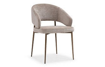 Стул Edgar, темно-бежевый/бронза