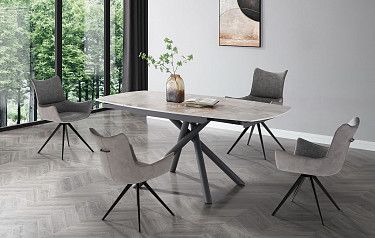 Стол Salerno + 4 кресла Jess