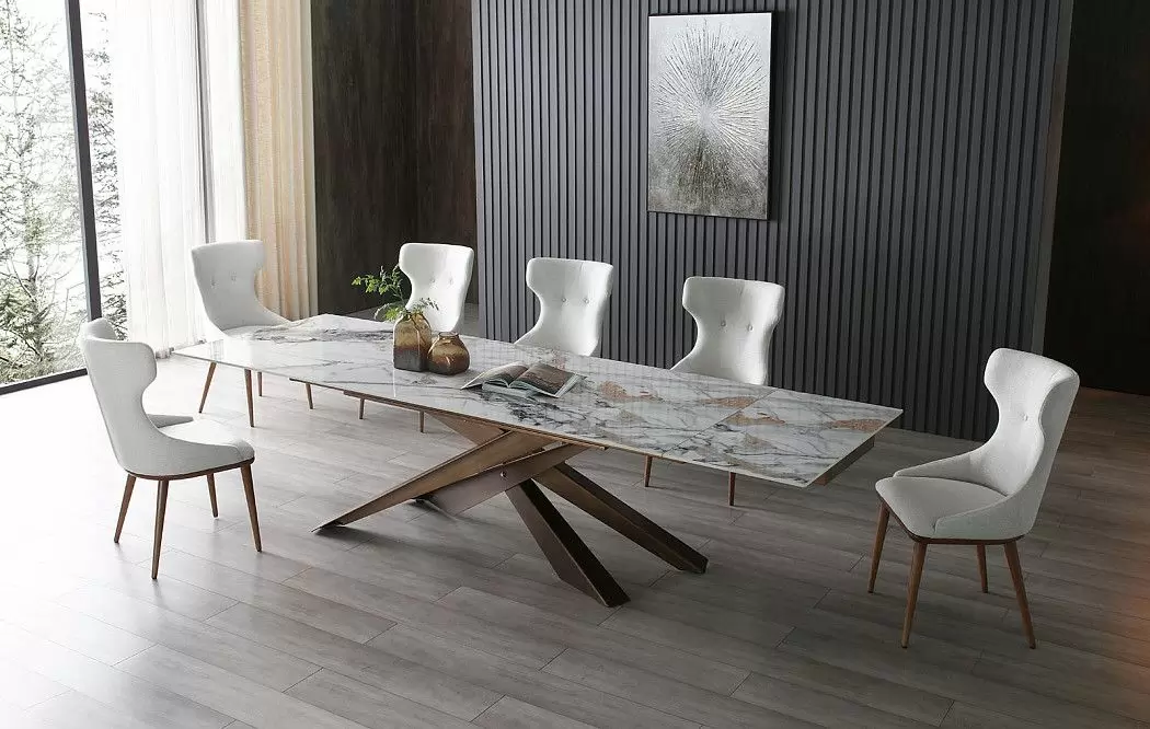 Стул Augusta, кремовый/орех - фото 5