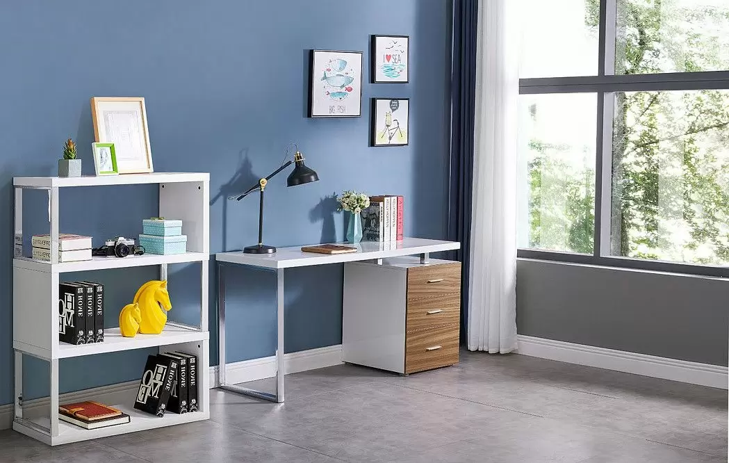 Стол письменный Endeavor, белый/дерево - фото 2