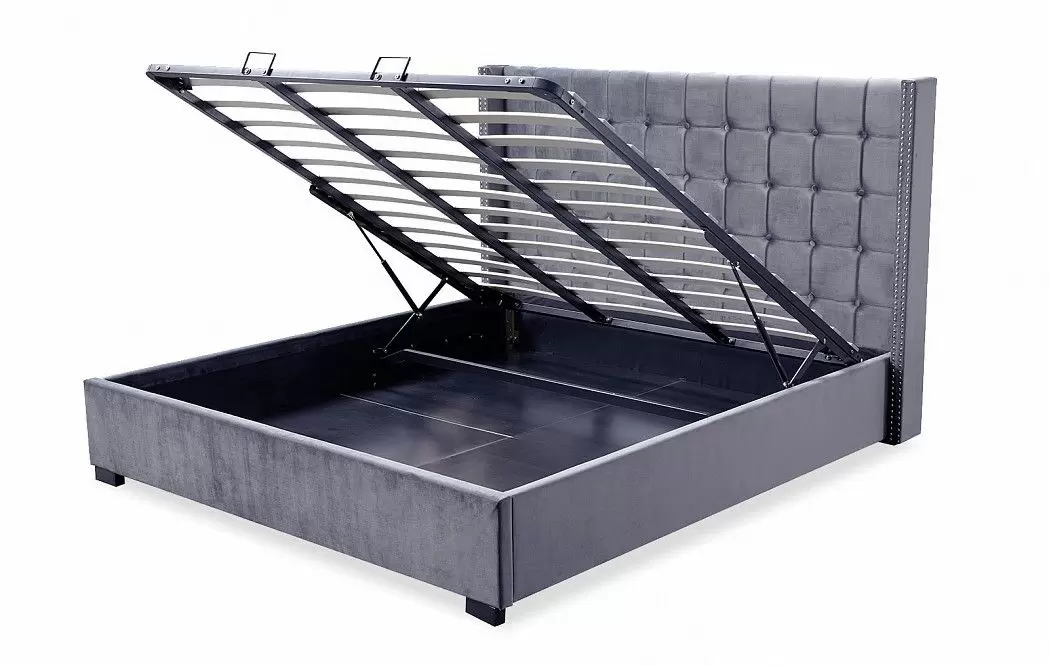 Комплект для спальни Vivien, серый/винтажный орех - фото 4