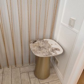 Стол журнальный Antonia (90), шампань/керамика