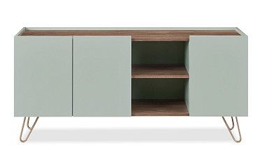 Буфет Tilda, светло-серый/орех