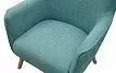 Кресло Camilla, бирюзовый/натуральный