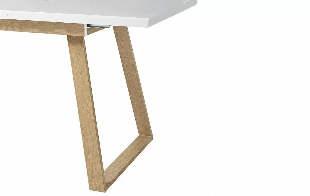 Стол раскладной Manchester 120-160, белый/вяз - фото 10