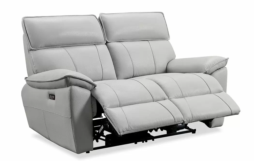 Диван-реклайнер Allison 2-х местный, светло-серый - фото 5