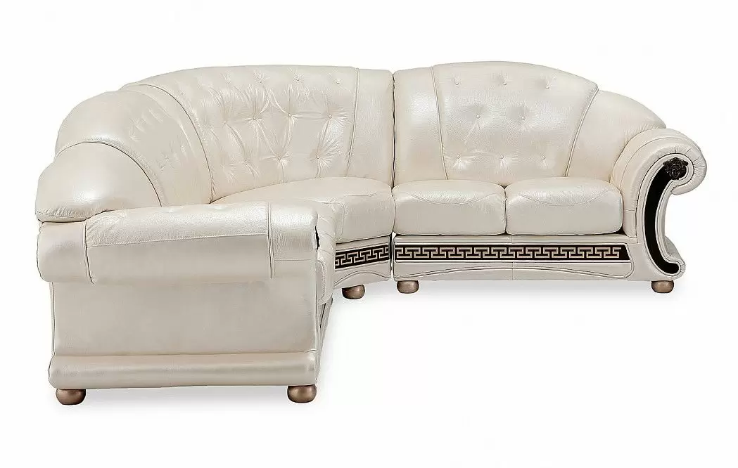 Диван-кровать Versace угловой (правый), жемчуг - фото 5