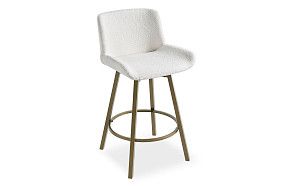 Стул полубарный Jasmin, кремовый/медь