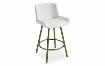 Стул полубарный Jasmin, кремовый/медь