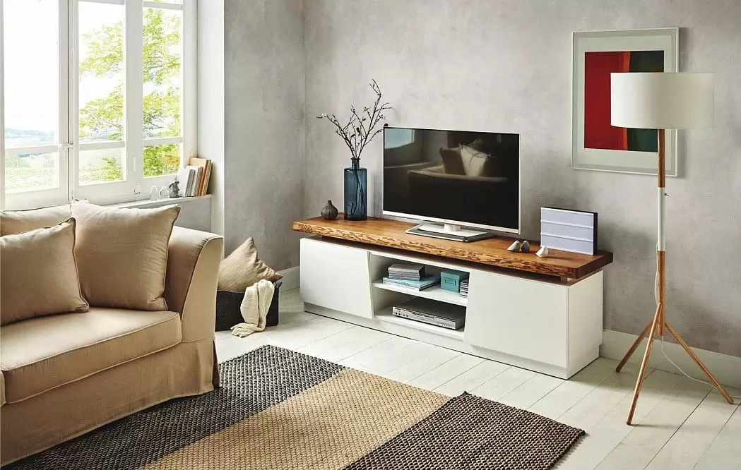 Тумба TV TV-121 Nayra, карамель/белый глянец - фото 2