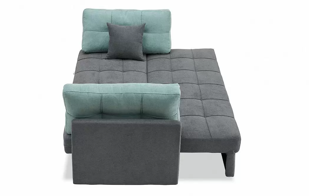 Диван-кровать Jeffrey, цвет темно-серый/мята - фото 7