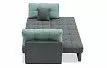 Диван-кровать Jeffrey, цвет темно-серый/мята