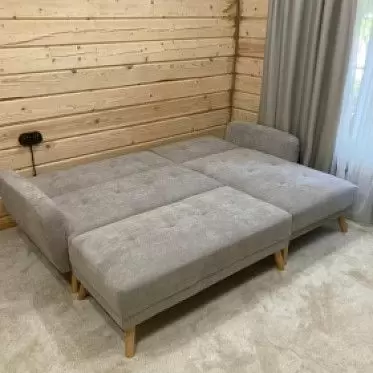 Диван-кровать Christy угловой (левый), серо-бежевый цвет