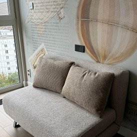 Диван-кровать Rosy 2-х местный, коричневый