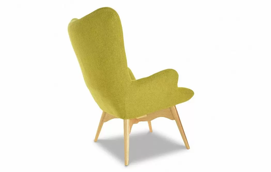 Кресло с оттоманкой Contour, желто-зеленый - фото 5