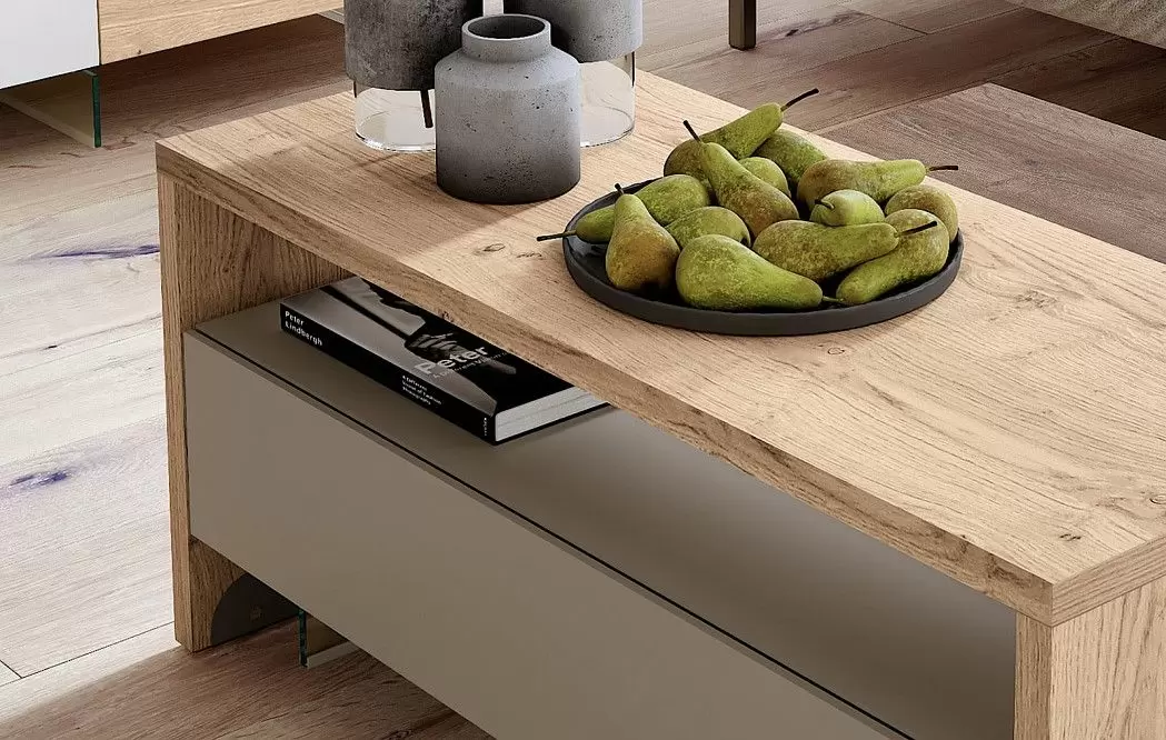 Стол журнальный Ckron 110x100 с подъемом и ящиком (+доп модуль) - фото 9