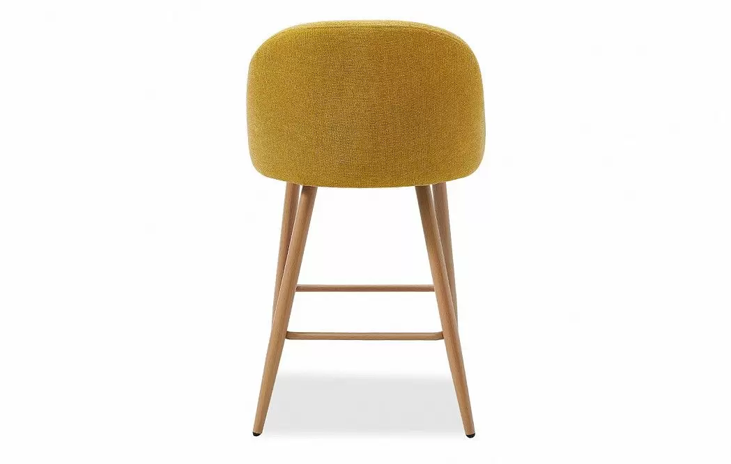 Стул полубарный Matt, желтый карри/дерево - фото 10