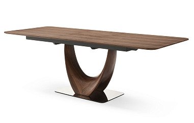 Стол раскладной Rimini 200-250, орех