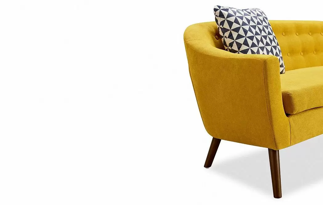 Комплект мягкой мебели Florence, желтый шафран/орех - фото 4