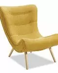 Кресло Dolce Vita, желтый шафран/натуральный