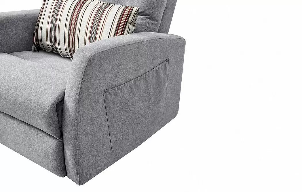 Кресло-реклайнер Vegas, серый - фото 16