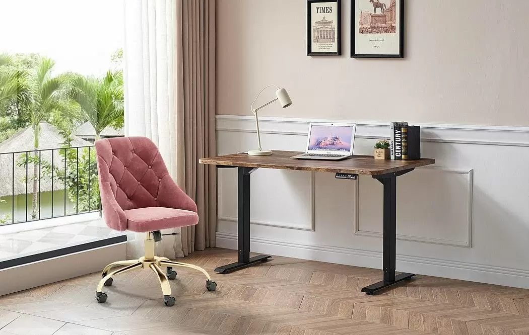 Стол Dallas (140) жженое дерево, регулируемая высота, электропривод - фото 5