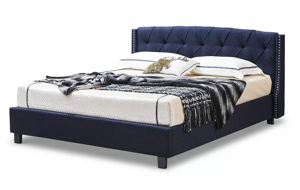 Кровать Evita 180x200 (с подъемным механизмом), темно-синий - фото 3