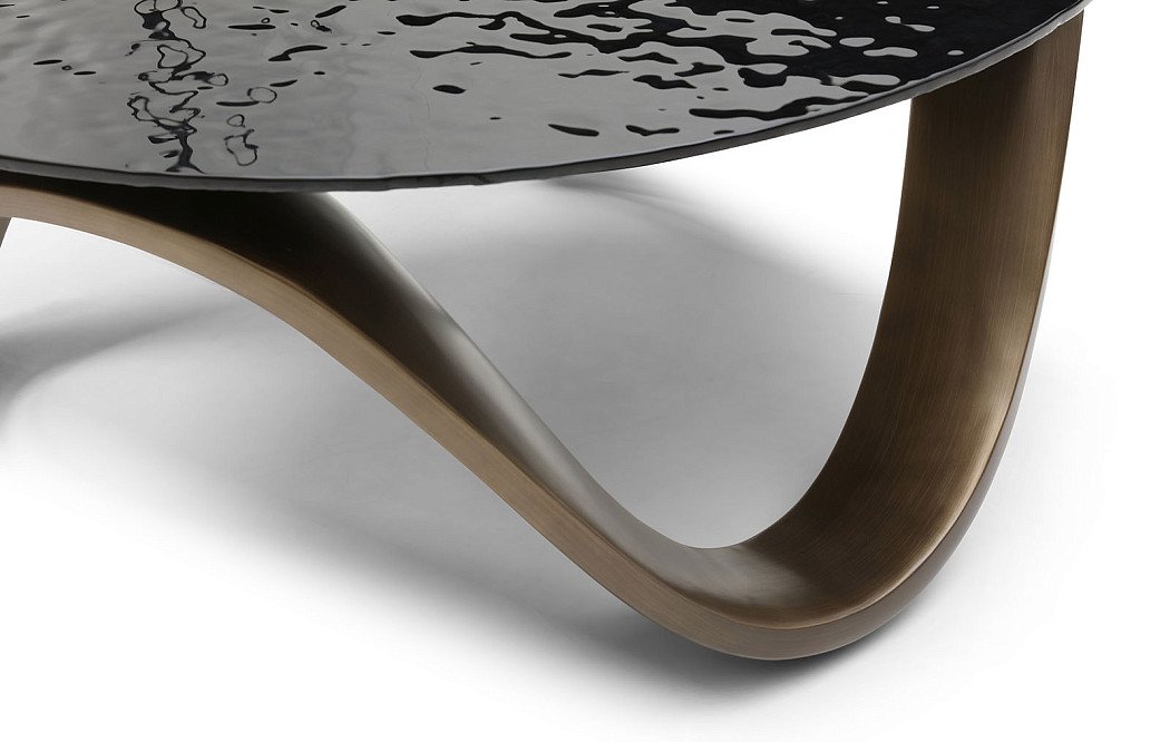 Стол журнальный Enigma (90), плавленое стекло/бронза - фото 5