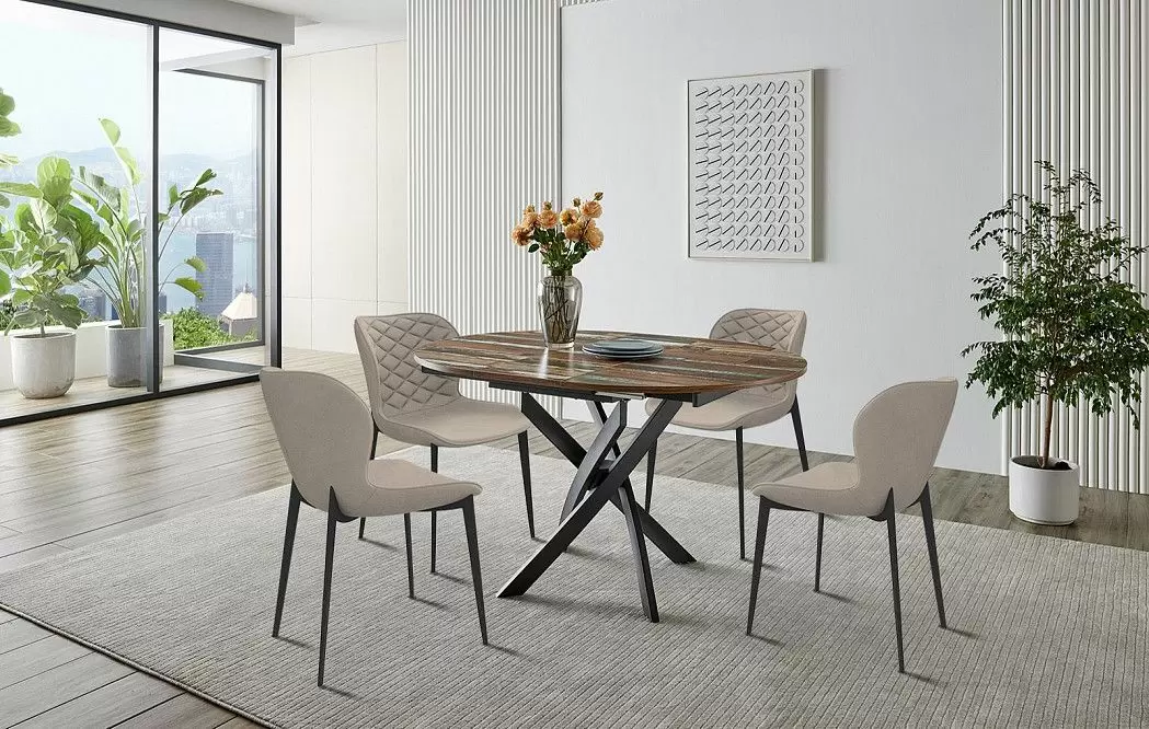 Стол раскладной Charly 100-129, мультиколор/черный - фото 18