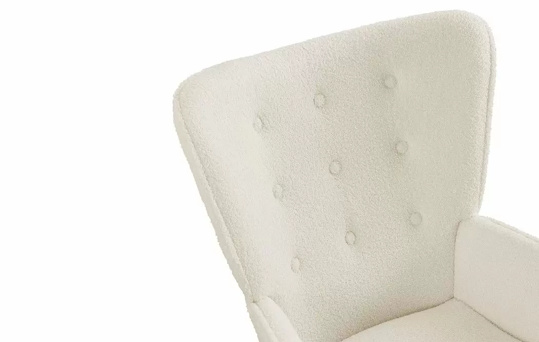 Кресло и оттоманка Hygge, слоновая кость/золото - фото 6