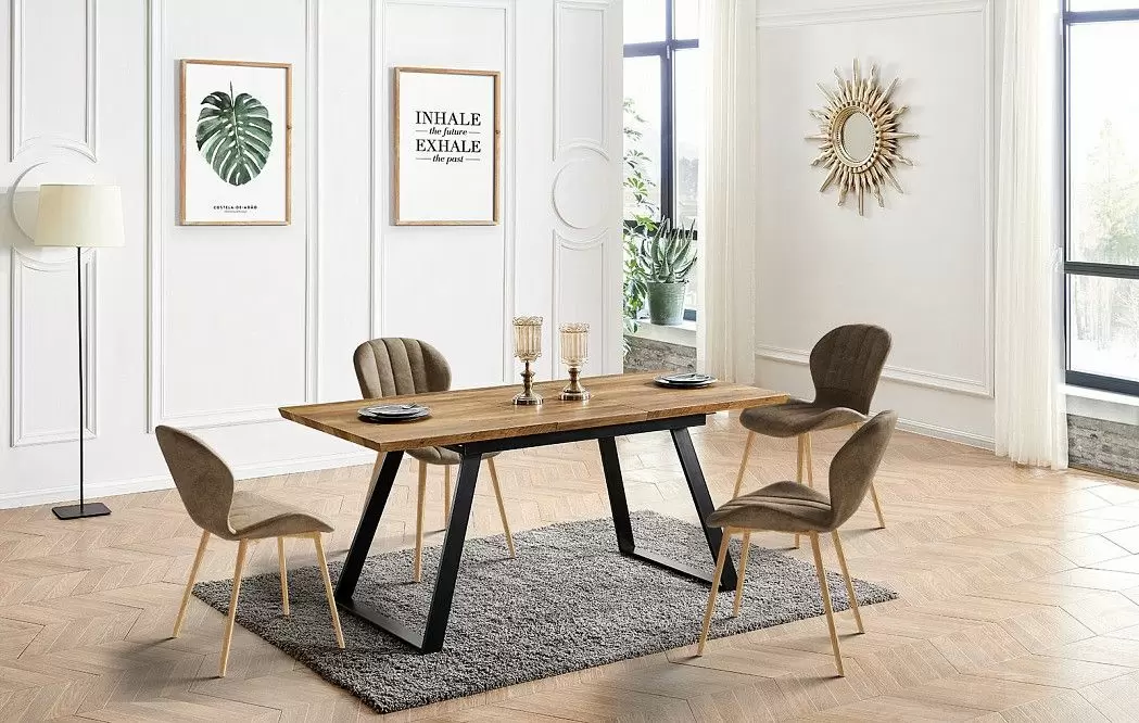 Стол раскладной Maryland 140-180, орех/черный - фото 2